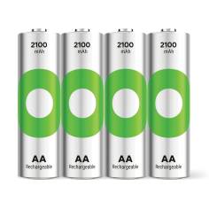 1x4 GP ReCyko+ NiMH batt. AA 2100mAH, pronta per l'uso