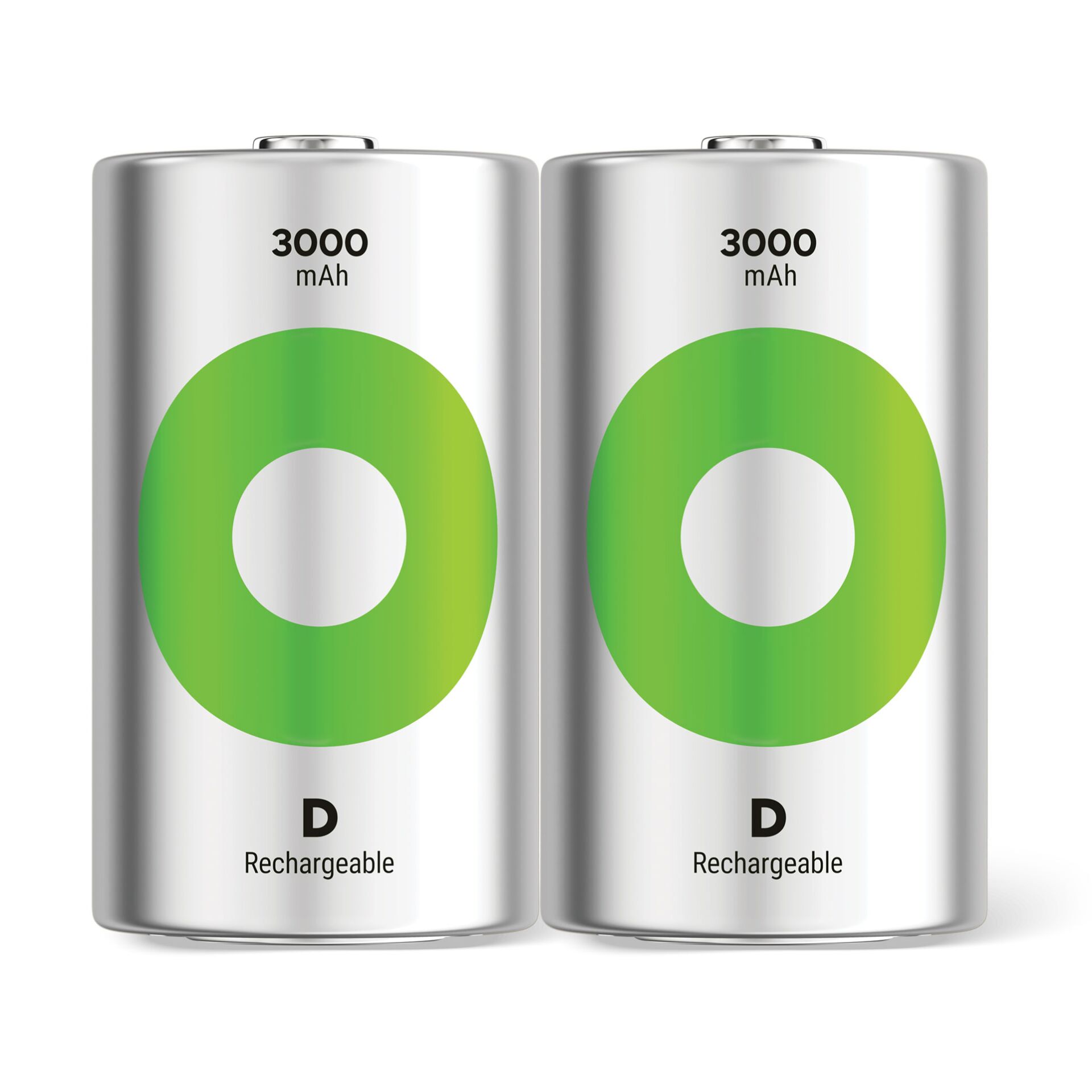 1x2 GP ReCyko NiMH batt. D Mono 5700 mAH, pronte per l'uso