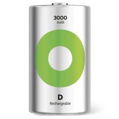 1x2 GP ReCyko NiMH batt. D Mono 5700 mAH, pronte per l'uso 2