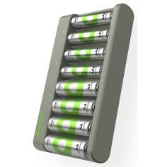 GP ReCyko E821 8-fach Rundzellen Ladegr+4xAA 2100mAh/ 4xAA 8
