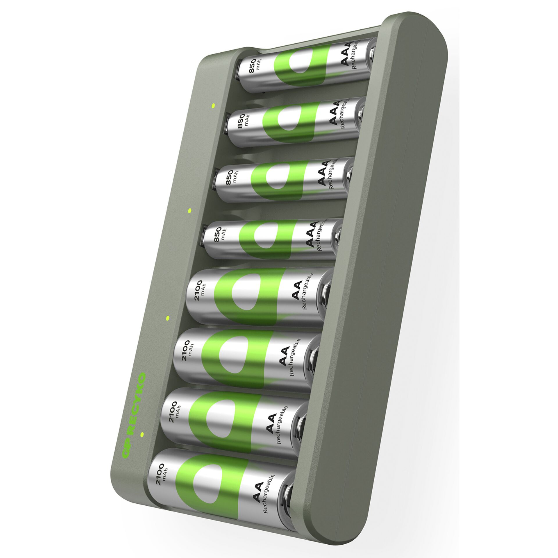 GP ReCyko E821 8-fach Rundzellen Ladegr+4xAA 2100mAh/ 4xAA 8
