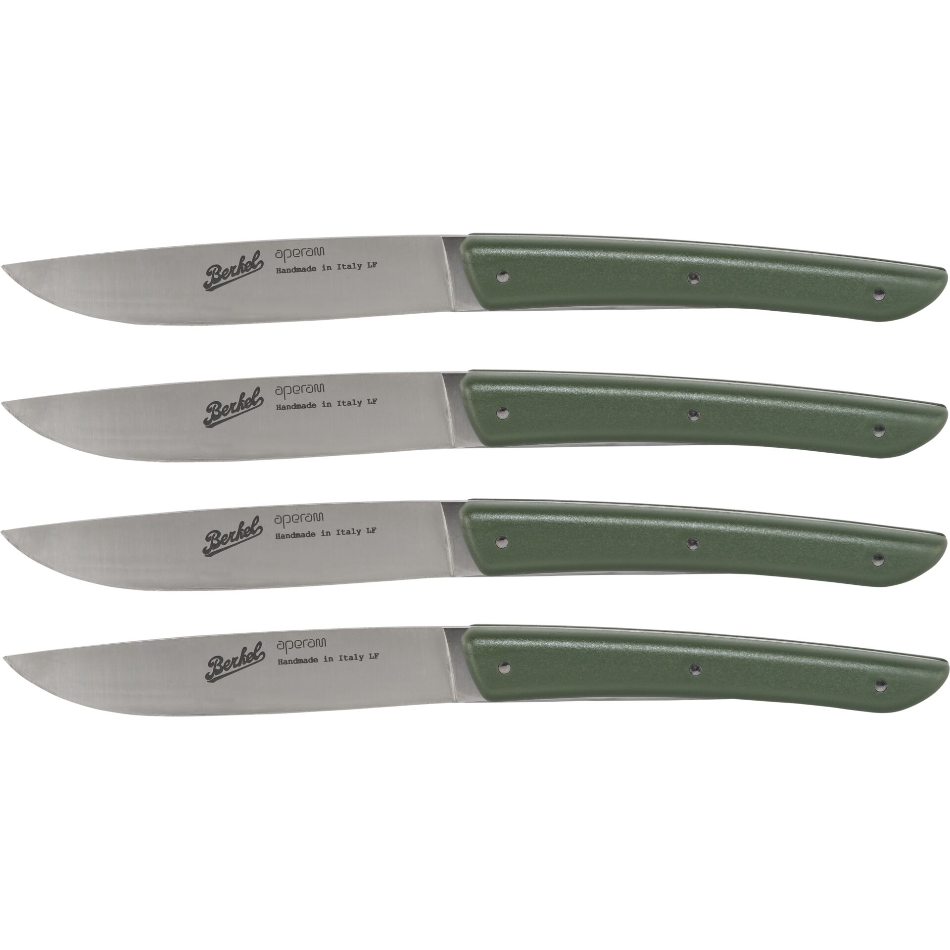 Berkel set coltelli da bistecca 4 pz. Color verde