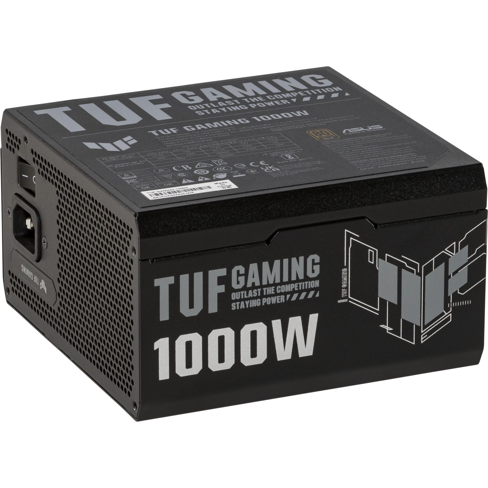 Asus Aliment. TUF Gaming 1000W oro