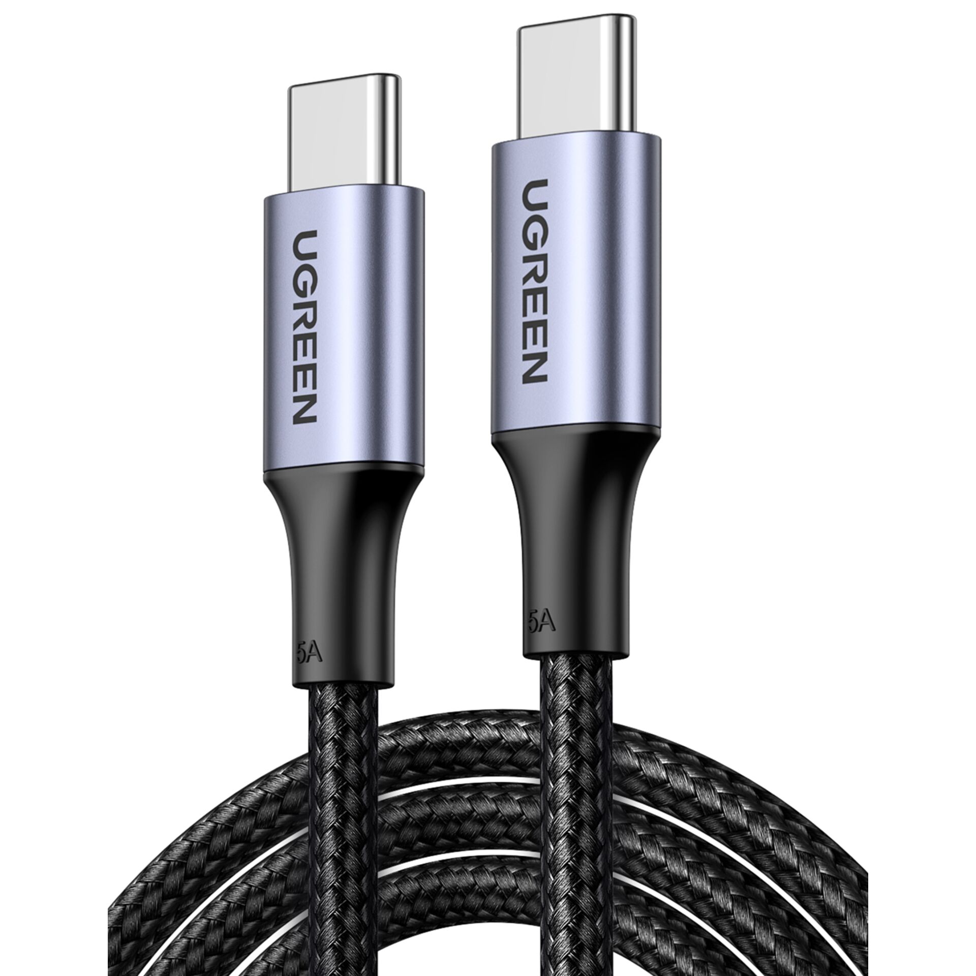 UGREEN USB-C to USB-C Cable 100W Braided Black 2m