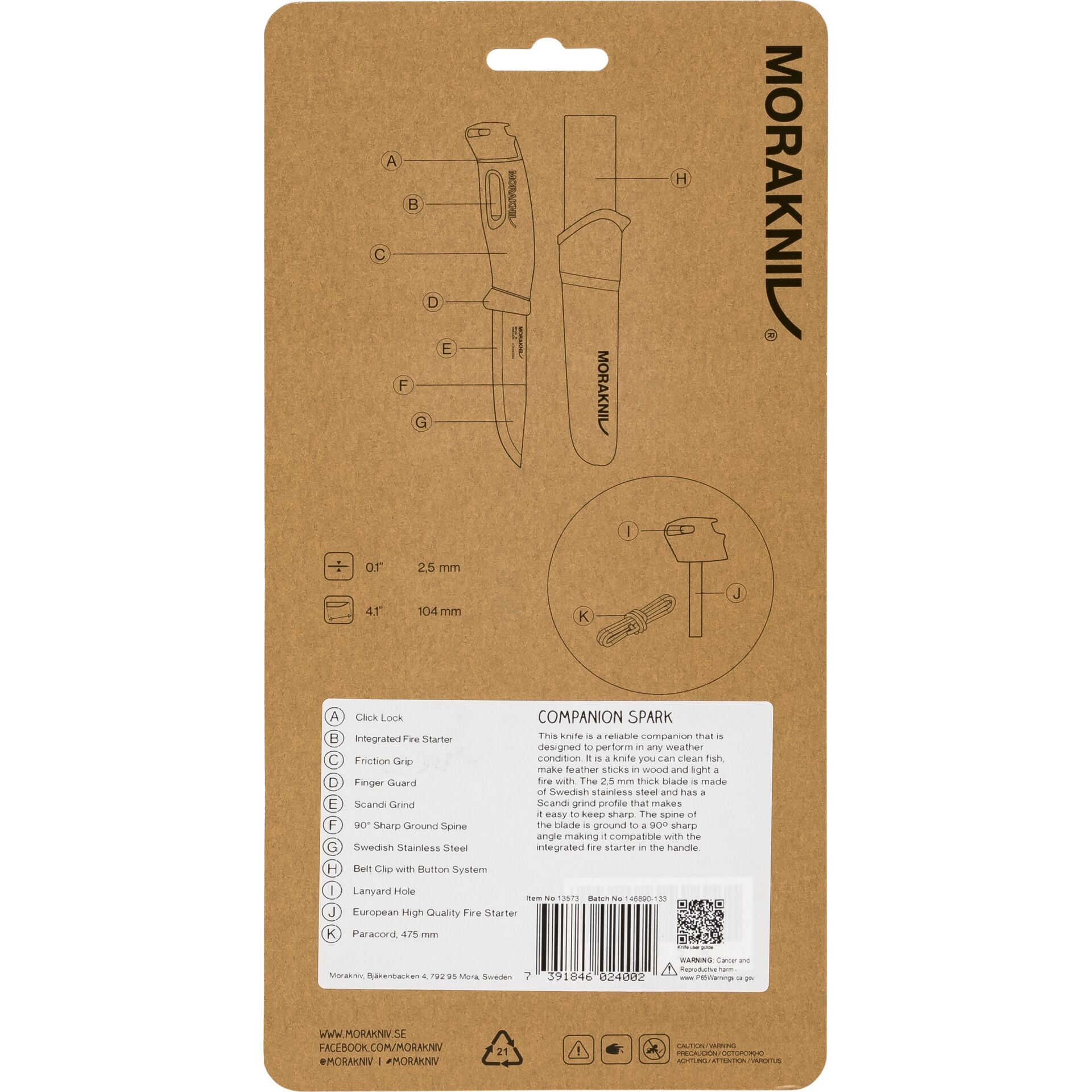 Morakniv Companion Spark giallo