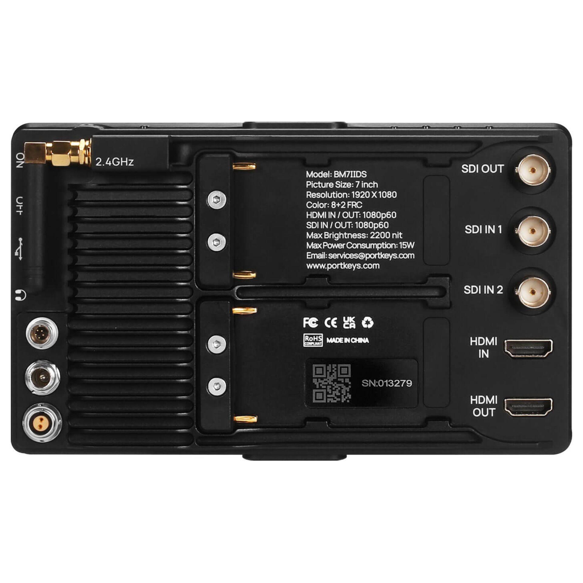 Portkeys BM7 II DS 7 Inch Wireless Camera Control Monitor