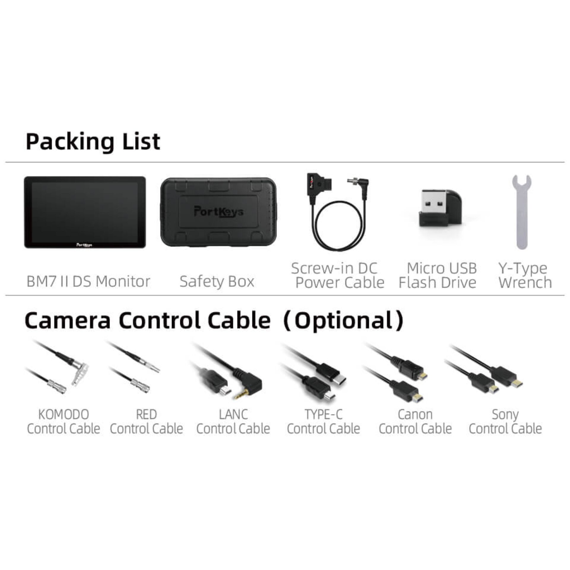 Portkeys BM7 II DS 7 Inch Wireless Camera Control Monitor
