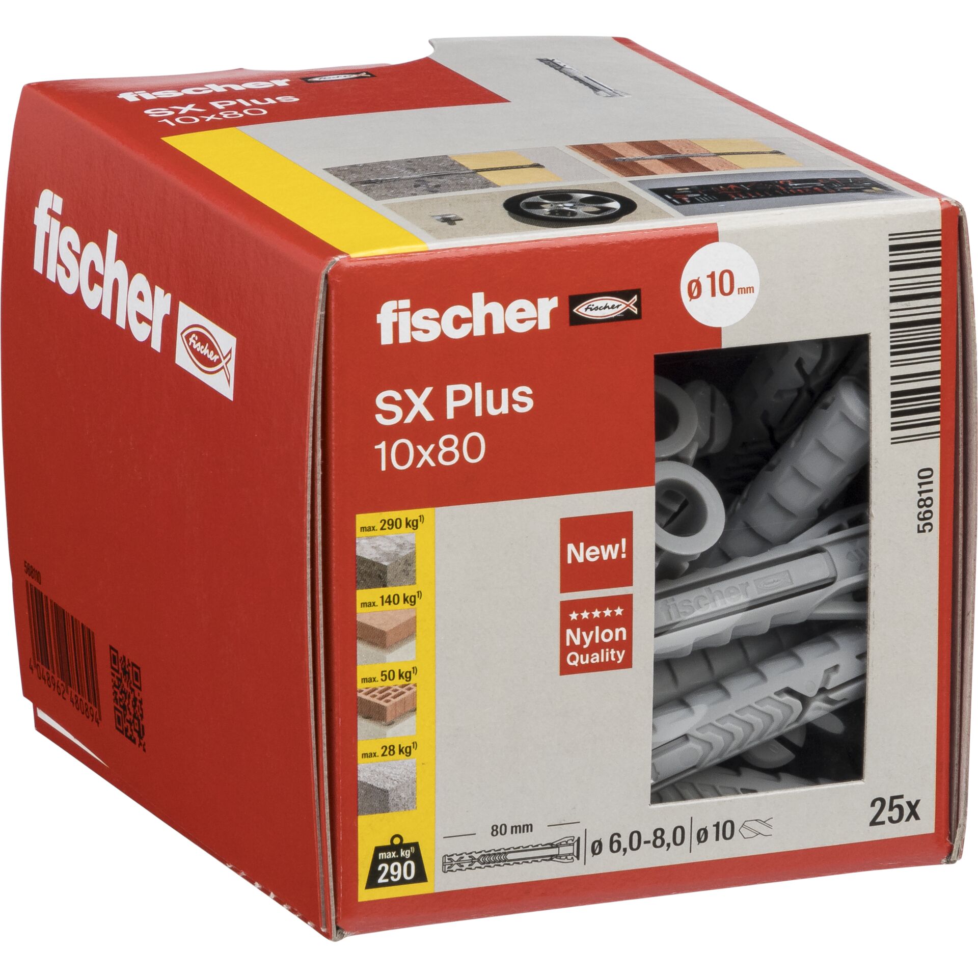 Fischer Tasselli SX Plus 10x80 25 pz.