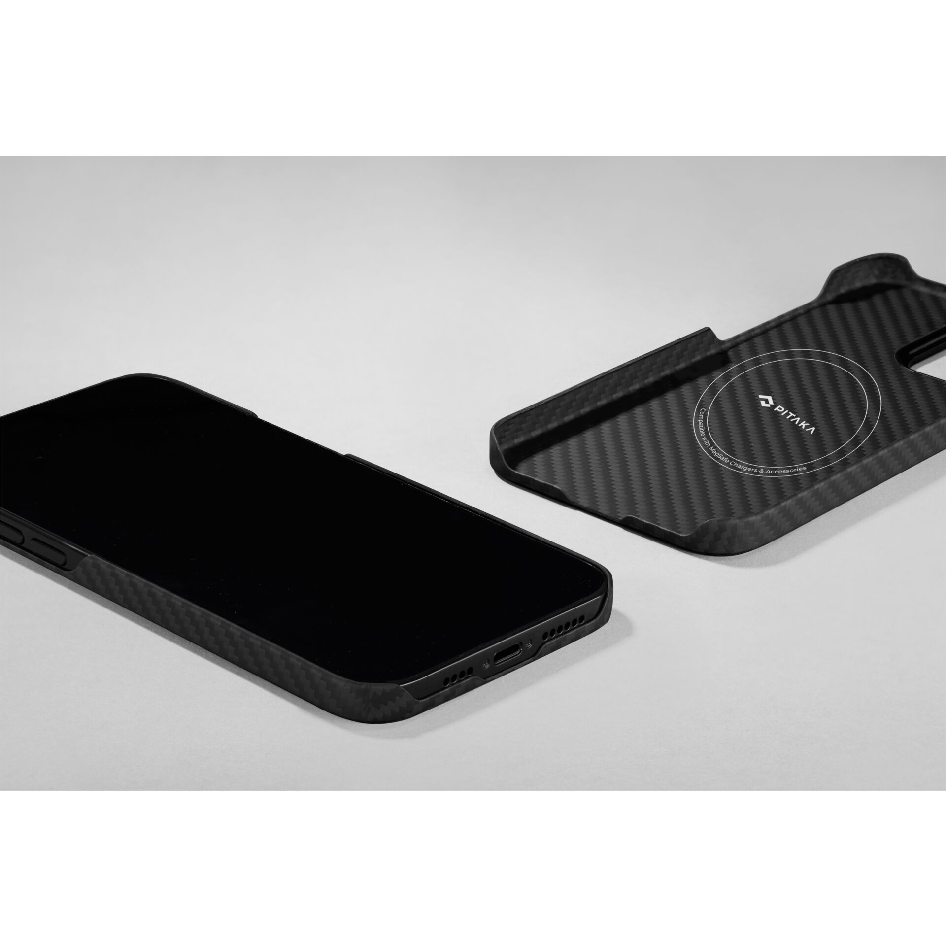 Pitaka MagEz custodia 3 1500D iPhone 14 Plus nero/grigio Twi