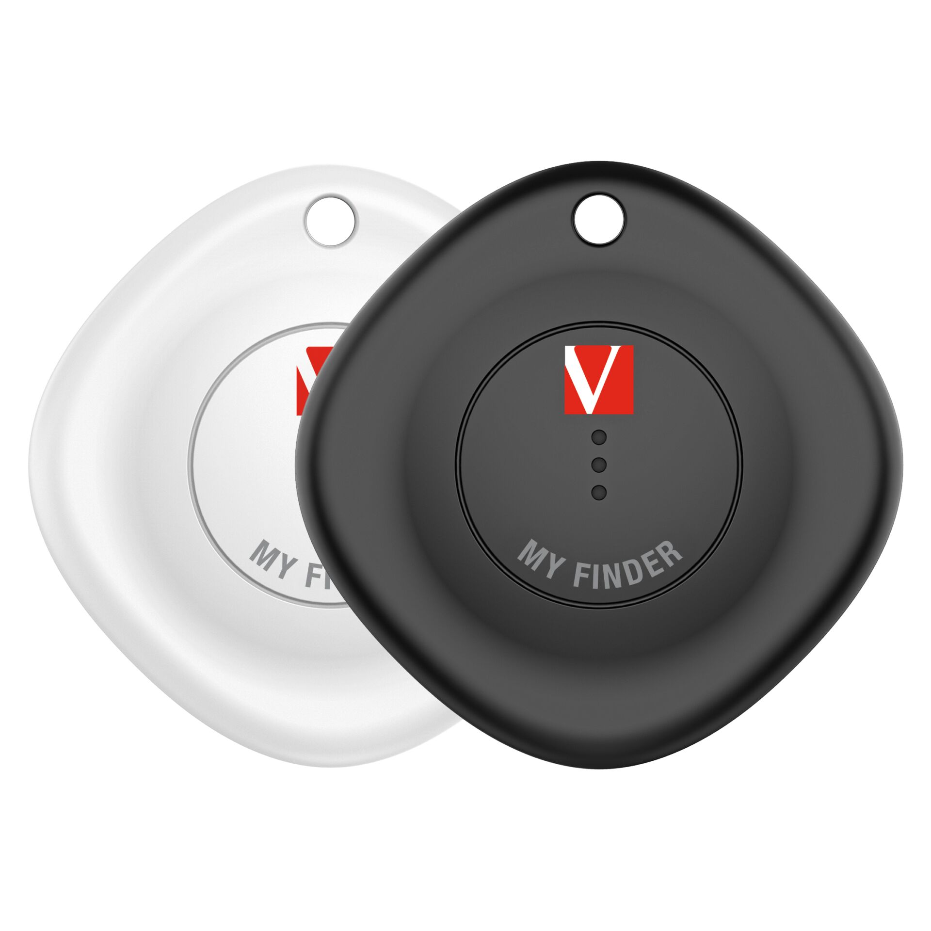 1x2 Verbatim My Finder Bluetooth Item Finder, schwarz/weiß