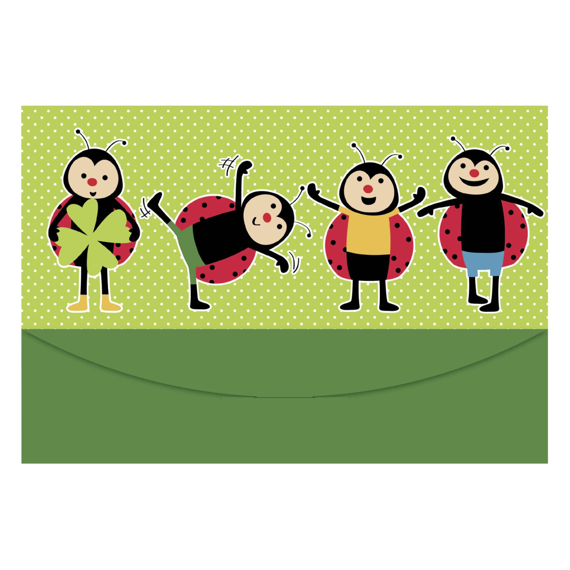 1x25 Daiber Nachbestell-Taschen Marienkäfer für max.15x20cm