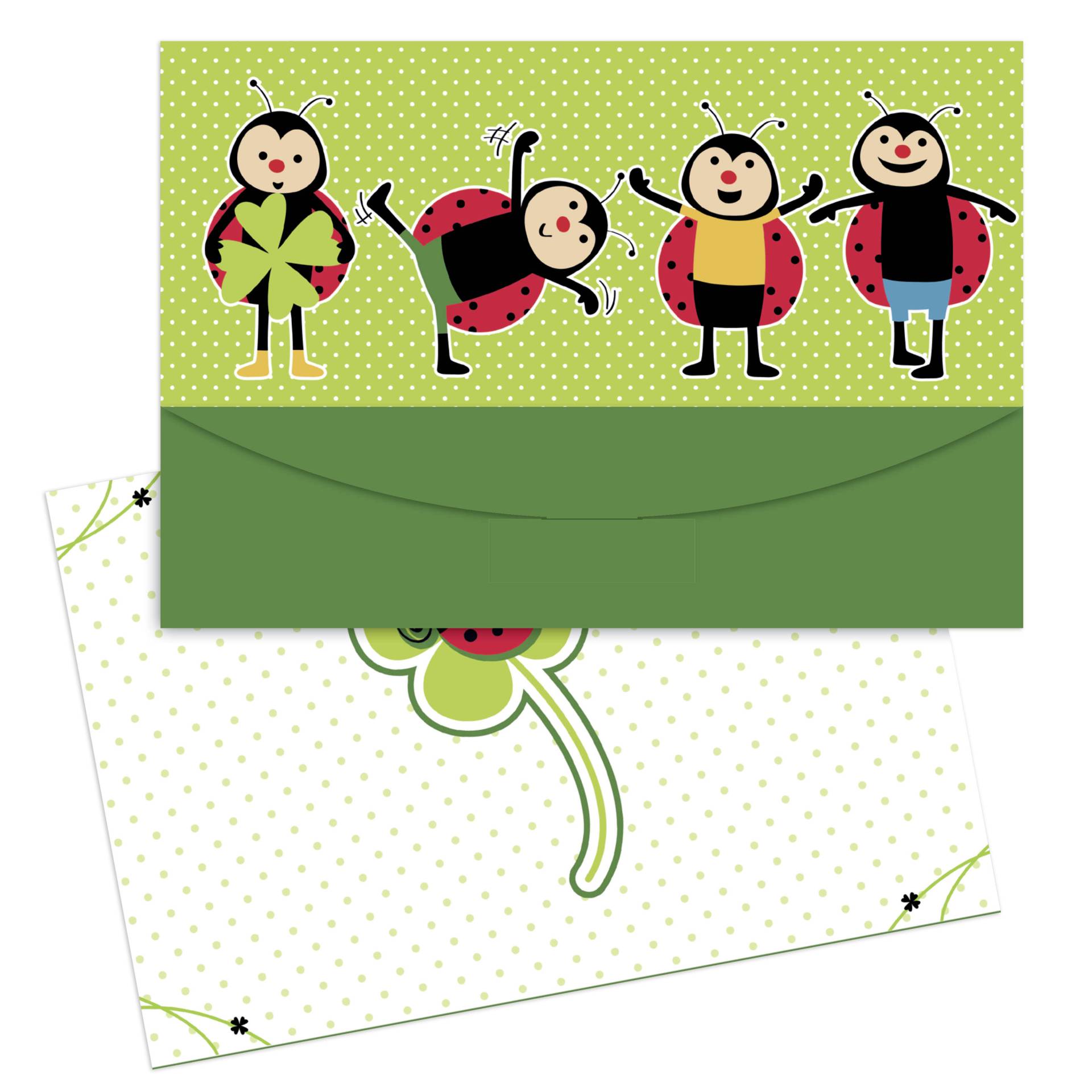 1x25 Daiber Nachbestell-Taschen Marienkäfer für max.15x20cm