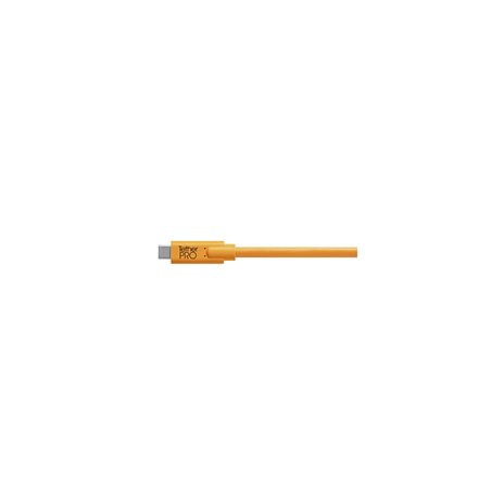 Tether Tools USB-C zu 2.0 Micro- B 5-Pin 4,60m arancio