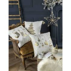 L´Oca Nera cuscino imbottito con calze  45x45 cm 2