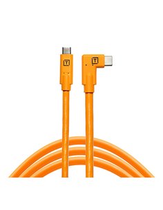 Tether Tools TetherPro USB-C su USB-C angolo retto arancione