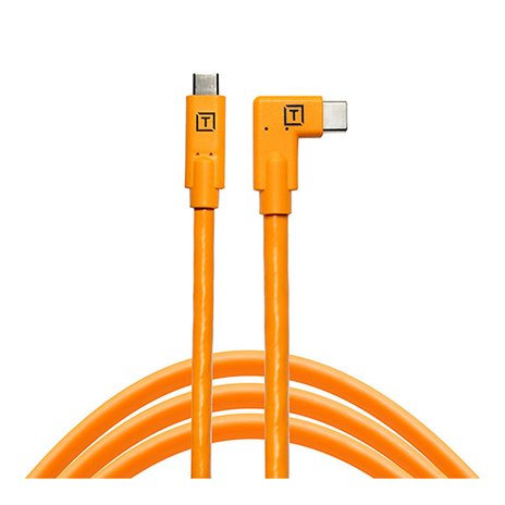 Tether Tools TetherPro USB-C su USB-C angolo retto arancione