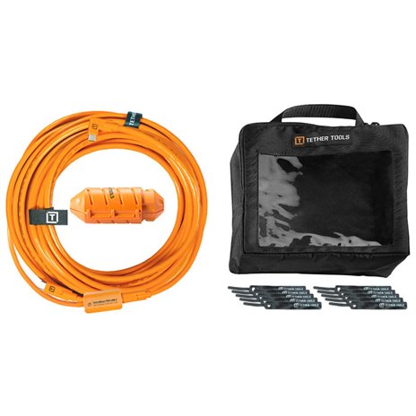 Tether Tools USB-C to C-Cable- system 9,40m right orange