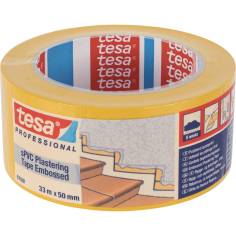 Tesa nastro p. intonaco  sPVC 33m x 50mm groffato giallo 670