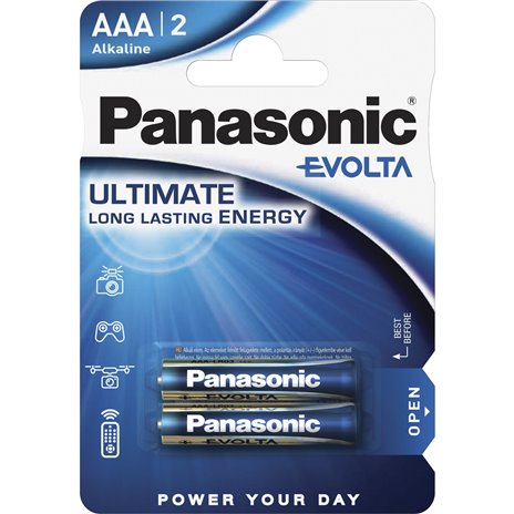 1x2 Panasonic Evolta LR 03 Micro AAA                  LR03EG