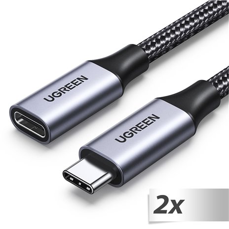 2x1 UGREEN USB-C 3.1 cavo estensione