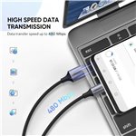 2x1 UGREEN USB-C a USB-A cavo nero 1M