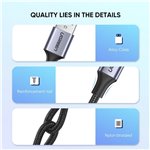 2x1 UGREEN USB-C a USB-A cavo nero 1M