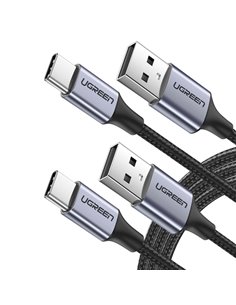 2x1 UGREEN USB-C a USB-A cavo nero 2M