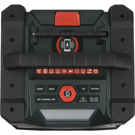 Metabo RC 12-18 32W BT DAB+ radio da cantiere a batt.
