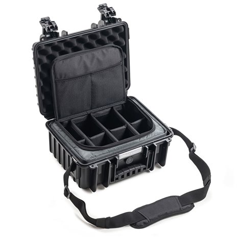 B&W Outdoor Case 3000 schwarz mit Fototasche