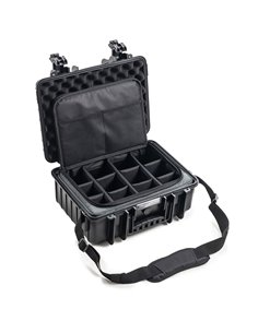 B&W Outdoor Koffer Typ 4000 schwarz mit Fototasche
