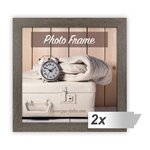 2x1 ZEP Nelson 6 bianc./marr. 20x20 legno cornice V21205