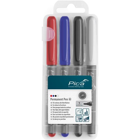 Pica penna permanente 1,0mm assort. con Instant-White-Pen