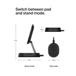 Belkin BOOST Charge Pro Qi2 15W magn.Ladestat.schwarz WIA008
