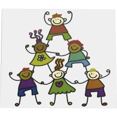 1x25 Daiber  Strichmännchen 13x18cm Kinder Portraitmap.13326