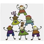 1x25 Daiber  Strichmännchen 13x18cm Kinder Portraitmap.13326