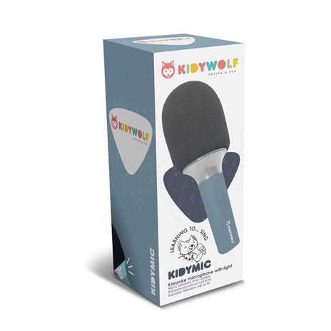 Kidywolf microfono Bluetooth con luce blu