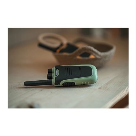 Kidywolf Walkie-Talkies con torcia elettrica verde/aran.