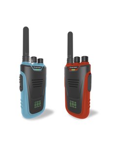 Kidywolf Walkie-Talkies con torcia elettrica blu/rosso