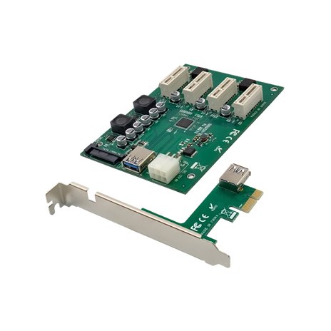 Conceptronic EMRICK10G PCIe a 4x PCIe-x1 estensione
