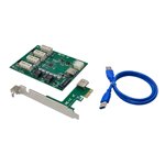 Conceptronic EMRICK10G PCIe a 4x PCIe-x1 estensione