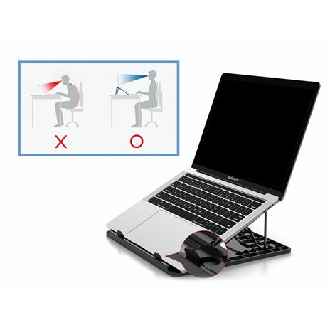 Conceptronic THANA03G ERGO pad di raffreddam. notebook