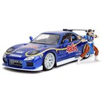 Jada Street Fighter Chun-Li 1:24 Mazda RX7              2532