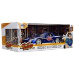 Jada Street Fighter Chun-Li 1:24 Mazda RX7              2532