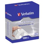 Verbatim CD / DVD Papierhülle Papersleeve 100 Pack