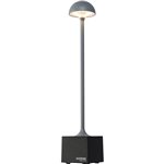 Sompex FLORA grigio lampada da tavolo a batt.