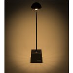 Sompex FLORA nero lampada da tavolo a batt.