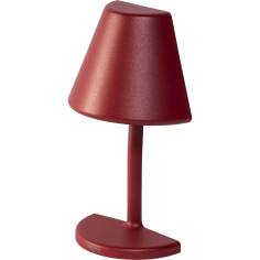Sompex TWIN rosso lampada da tavolo a batt. 2