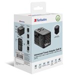 Verbatim GaN III Uni.Travel Adap 140W Welt-zu-Welt UTA-10