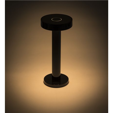 Sompex BORO grigio lampada da tavolo a batt.