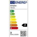 Sompex BORO nero lampada da tavolo a batt.